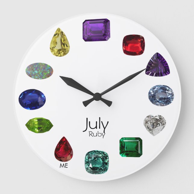 Grande Horloge Ronde Ruby, juillet Birthstone (Recto)
