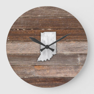 Grande Horloge Ronde Russe Indiana sur les cartes Brown