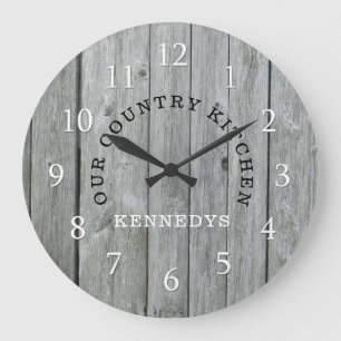Grande Horloge Ronde Rustic Family