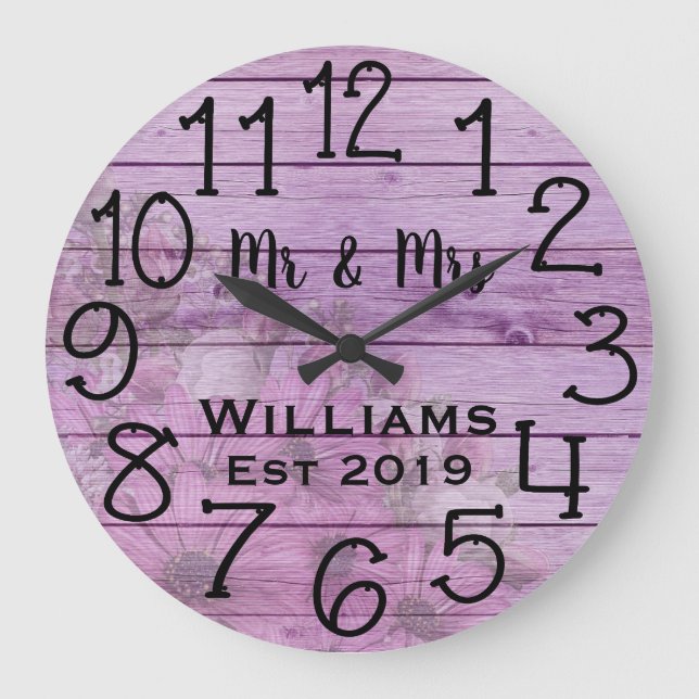 Grande Horloge Ronde Rustic Personalized (Recto)