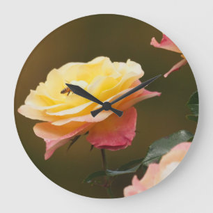 Grande Horloge Ronde Sac Rose et Abeille