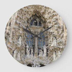 Grande Horloge Ronde Sagrada Familia. Façade de nativité