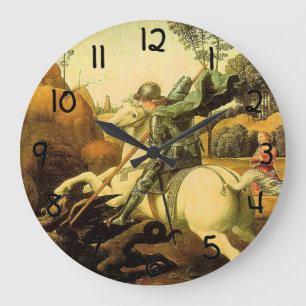 Grande Horloge Ronde "Saint George et le dragon" de Raphaël (vers 1505)