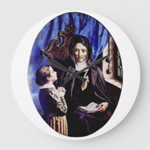 Grande Horloge Ronde Sainte Angèle Merici Patronne des Éducateurs et 