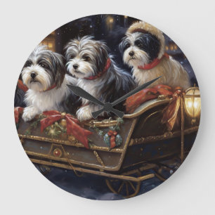 Grande Horloge Ronde Saison de Noël Havanais