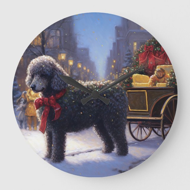 Grande Horloge Ronde Saison des fêtes de Noël des canicules (Recto)