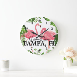 Grande Horloge Ronde Salutations de Tampa, FL