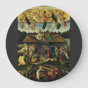 Grande Horloge Ronde Sandro Botticelli - La Nativité mystique – Beaux-a