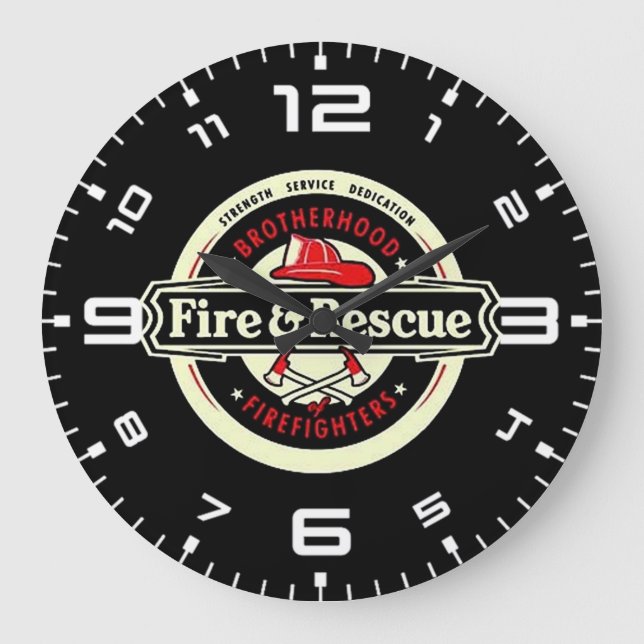 Grande Horloge Ronde Sapeurs-pompiers de confrérie (Recto)