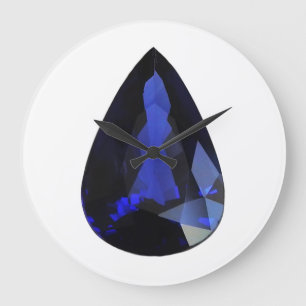 Grande Horloge Ronde Sapphire Septembre Birthstone Blue