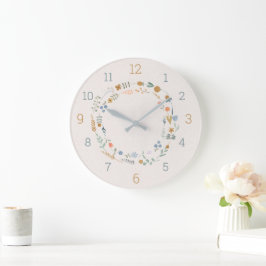 Grande Horloge Ronde Savvy Nature Babies Acrylique Wall Clock