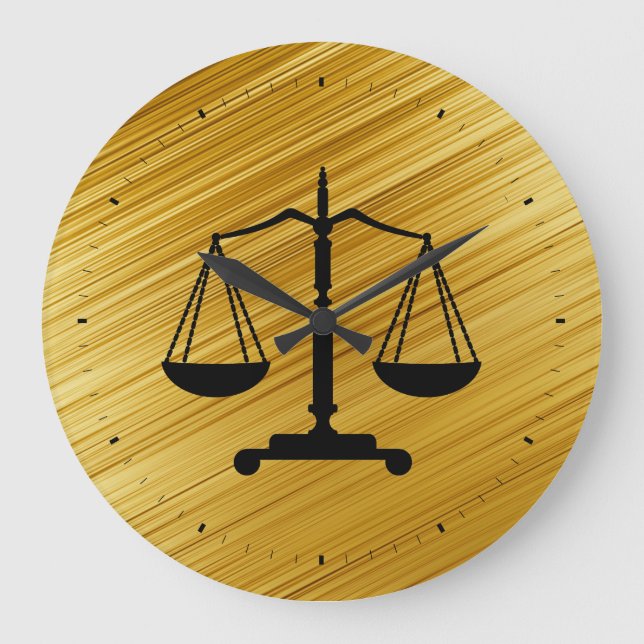 Grande Horloge Ronde Scales de la justice (Recto)