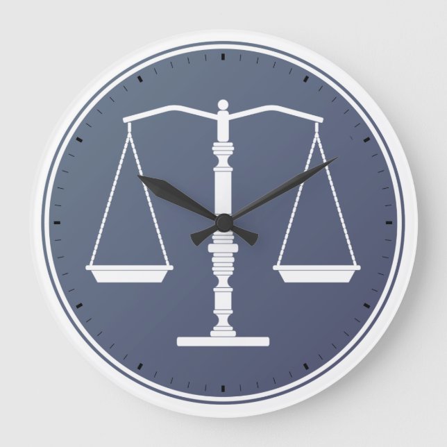 Grande Horloge Ronde Scales de la justice (Recto)