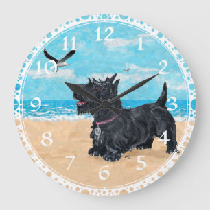 Grande Horloge Ronde Scottie Beach PERSONNALISÉ