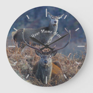 Grande Horloge Ronde Scottish red deer