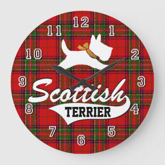 Grande Horloge Ronde Scottish Terrier