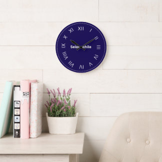Grande Horloge Ronde Sélénophile amoureux de la Lune