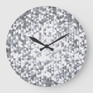 Grande Horloge Ronde Séquins d'argent : Arrière - plan de mosaïque scin