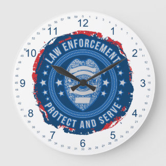 Grande Horloge Ronde Service de police Sceau de sécurité