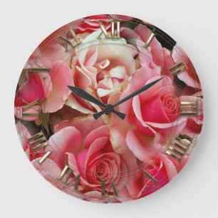 Grande Horloge Ronde S'est levé juxtaposent
