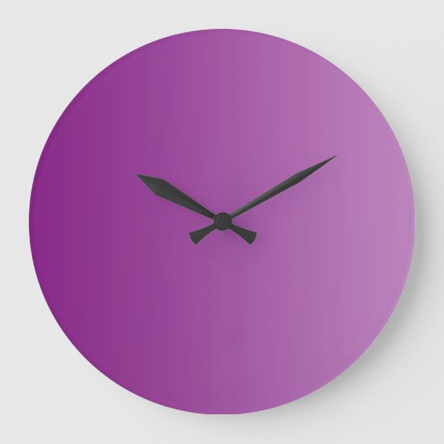 Grande Horloge Ronde SEULS gradients de COULEUR - magenta (Recto)