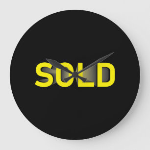 Grande Horloge Ronde Sign yellblack