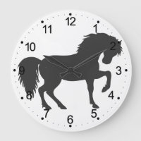 Silhouette à cheval - Choisir la couleur arrière -