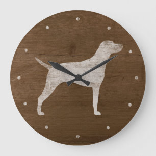 Grande Horloge Ronde Silhouette de Vizsla