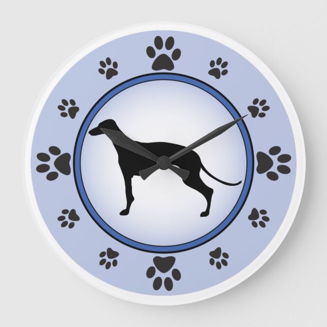 Grande Horloge Ronde Silhouette Greyhound (Recto)