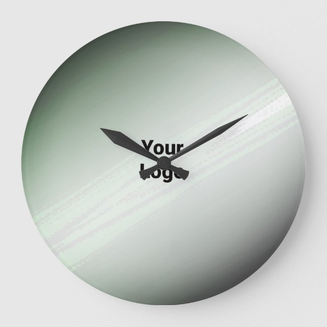 GRANDE HORLOGE RONDE SIMPLE MODERNE MODERNE MONOGRAM ÉLÉGANT CHIC STYLE (Recto)