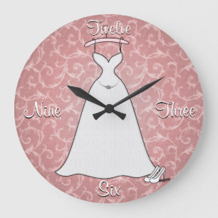 Grande Horloge Ronde "Simply Lace" Clock