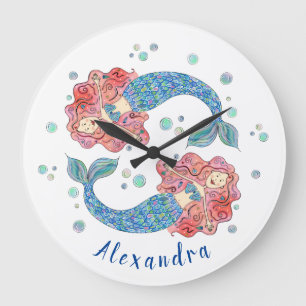 Grande Horloge Ronde Sirène personnalisée