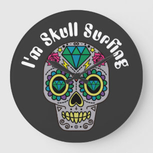 Grande Horloge Ronde Skull Large Clock