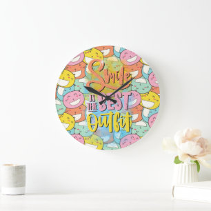 Grande Horloge Ronde Smile est la meilleure tenue ! Motivation
