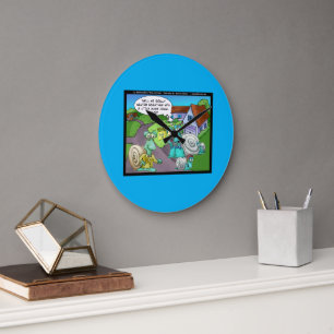 Grande Horloge Ronde Snail Ventes Immobilières Drôle Cadeaux et Objets 