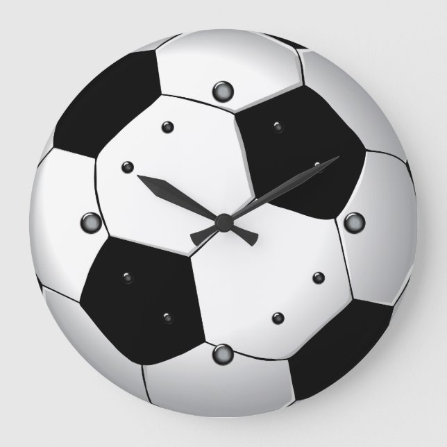 Grande Horloge Ronde Soccer Ball Wall (Recto)