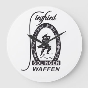 Grande Horloge Ronde Société allemande Siegfried Waffen Ernst Pack & So