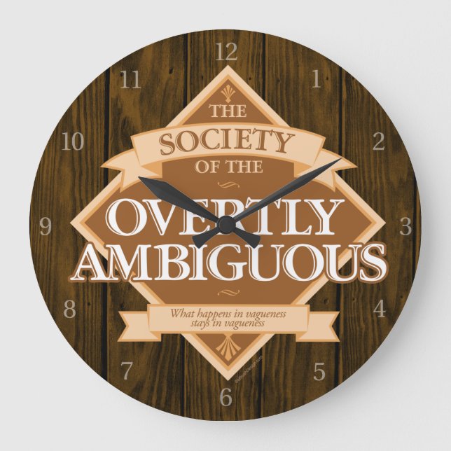 Grande Horloge Ronde Société de l'Ambiguïté (Recto)