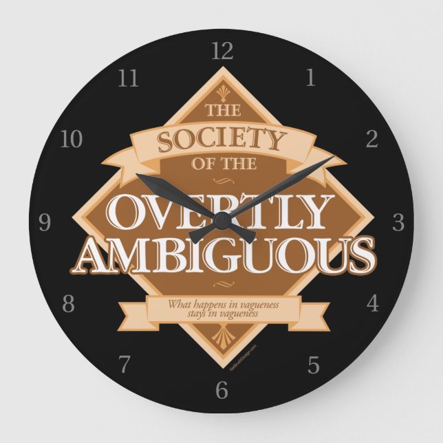 Grande Horloge Ronde Société de l'Ambiguïté (Recto)