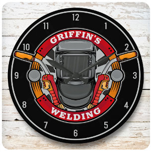 Grande Horloge Ronde Société Welder Metal Fabricator Welding