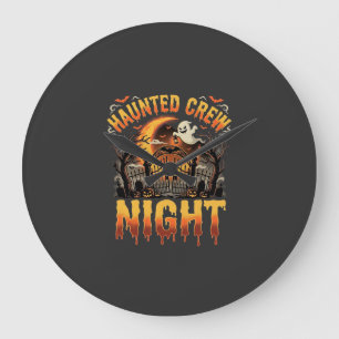 Grande Horloge Ronde Soirée d'Halloween de l'équipe hantée