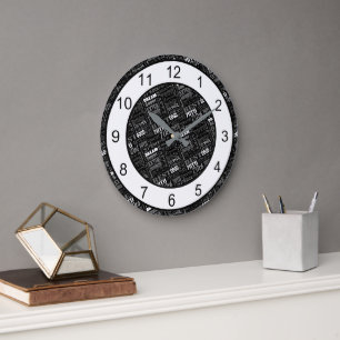 Grande Horloge Ronde Soixante-dixième monogramme personnalisé de fêt