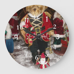 Grande Horloge Ronde Spécial magnifique Noël Père Noël drôle