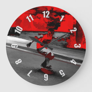 Grande Horloge Ronde Speed Skater - Skate