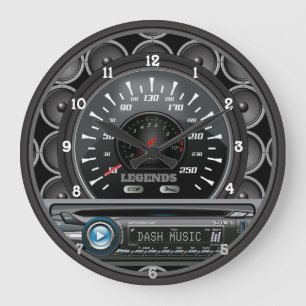 Grande Horloge Ronde Speedomètre de tableau de bord personnalisé