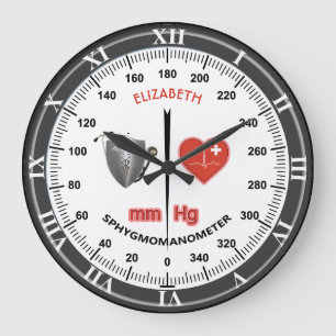 Grande Horloge Ronde Sphygmomanomètre De Surveillance De La Pression S