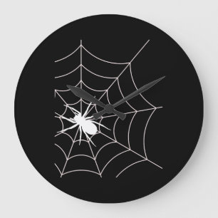 Grande Horloge Ronde Spider Web Grossesse Faire-part Halloween