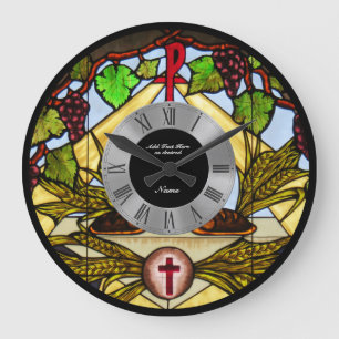Grande Horloge Ronde Stained Glass