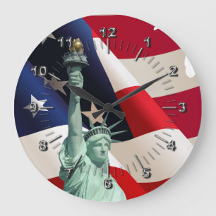 Grande Horloge Ronde Statue de la Liberté