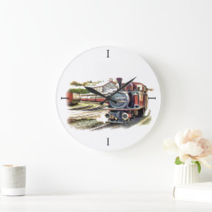 GRANDE HORLOGE RONDE STEAM TRAIN